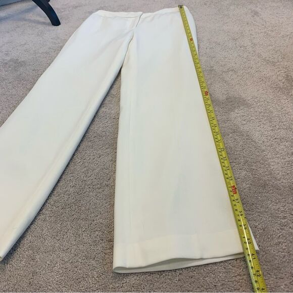 𝅺LIZ Claiborne cream Audra trouser pants Sz 6 - Picture 7 of 11